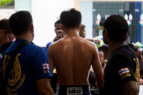 Muay Thai boxers before a bout, Thailand — Nicolas Marincic