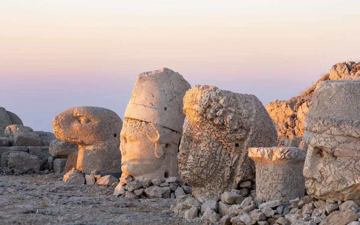 Colossal heads of Mount Nemrut at dusk, Turkey — Nicolas Marincic