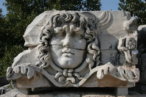 Medusa head from the Temple of Apollo, Didyma, Turkey — Nicolas Marincic