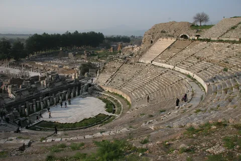 Great Theatre of Ephesus and Arcadian Street in late light, Turkey — Nicolas Marincic
