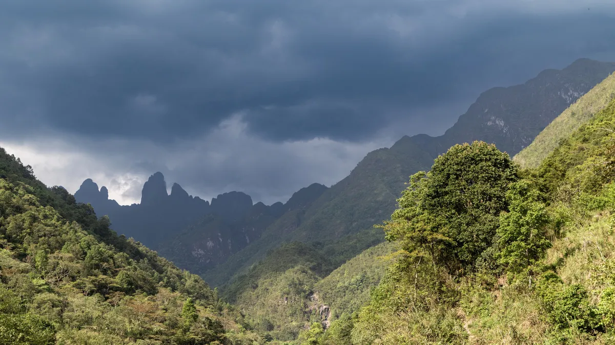 Storm clouds over jagged peaks, Ô Quy Hồ pass, Vietnam — Nicolas Marincic