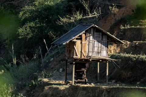 Wooden granary on stilts, Vietnam — Nicolas Marincic